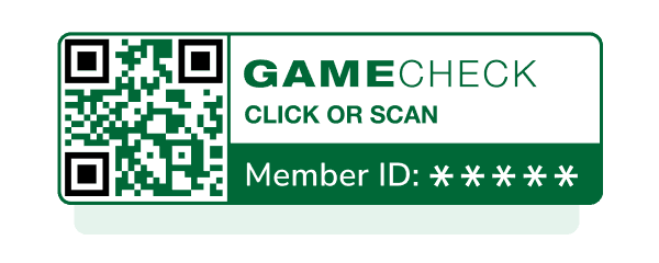 Gamecheck SEAL badge with QR code
