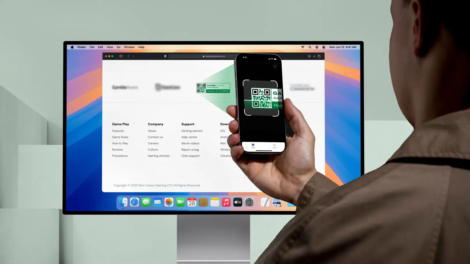 imagem de selo de verificação de jogo