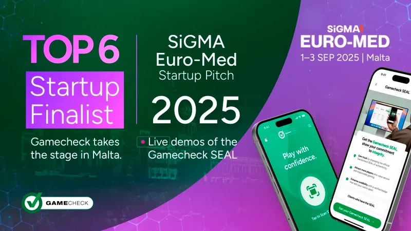 Gamecheck udnævnt til finalist i SIGMA Euro-Med 2025 Startup Pitch